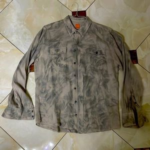 Boss mens tie dye casual shirt
